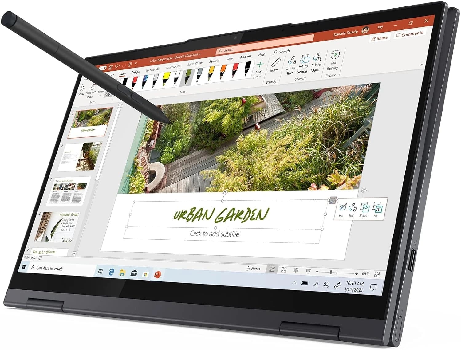 Photo illustrative de Lenovo Yoga 7 14ACN6 - AMD Ryzen 5 5600U, RAM 8 Go, SSD 256 Go