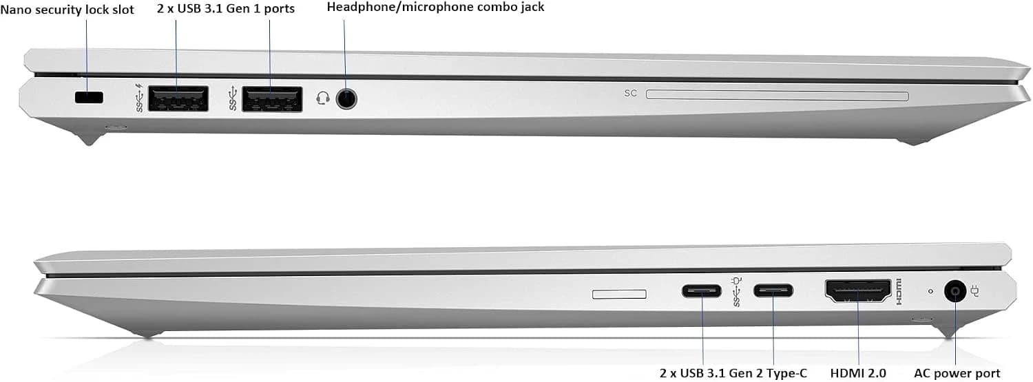 صورة للعرض لـ HP EliteBook 845 G7 - AMD Ryzen 5 4650U، RAM 8 GB، SSD 256 GB